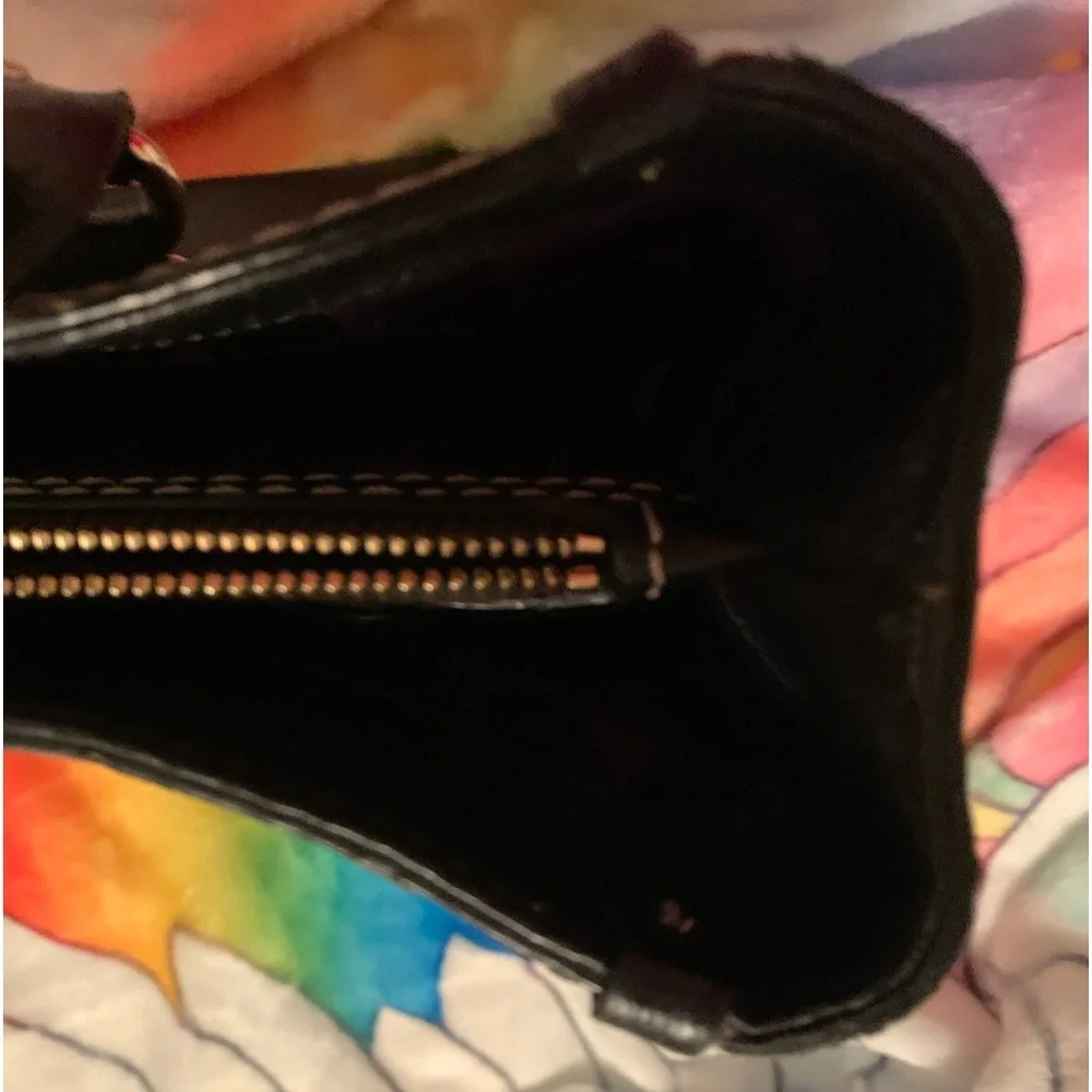 KATE SPADE  Vintage Leather Tote  - Black EUC - Picture 11 of 15